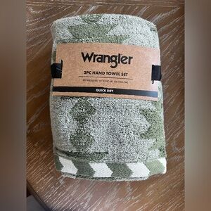Wrangler Olive Green Quick Dry Hand Towel Set
